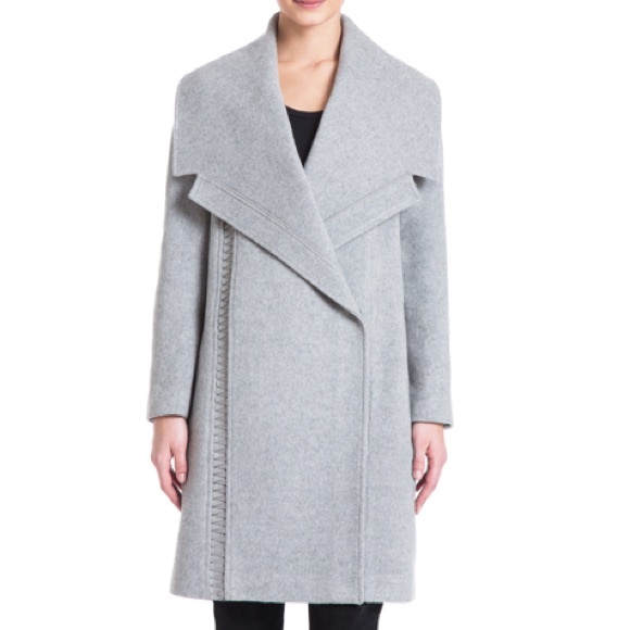 Authentic Badgley Mischka wool cashmere blend coat - Picture 2 of 5